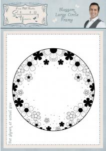 Sentimentally Yours Blossom Large Circle Frame Pre Cut Stamp