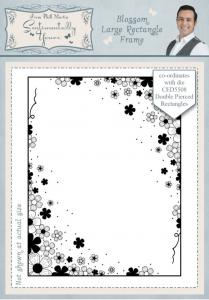 Sentimentally Yours Blossom Large Rectangle Frame Pre Cut Stamp