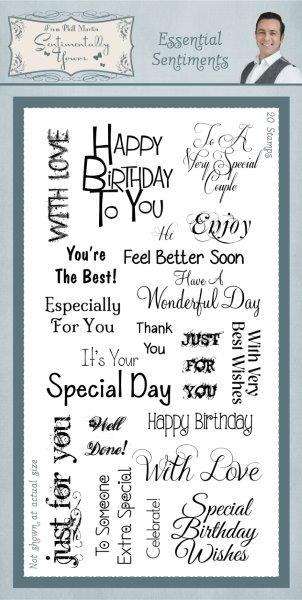 Sentimentally Yours Essential Sentiments Clear Stamp Set