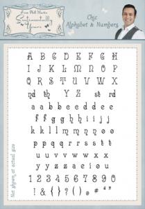 Sentimentally Yours Chic Alphabet & Numbers