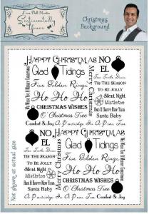 Sentimentally Yours Christmas Background A6