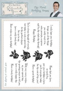 Sentimentally Yours Chic Floral Birthday Verses