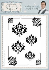 Sentimentally Yours Decadent Damask Corners & 'Icons'