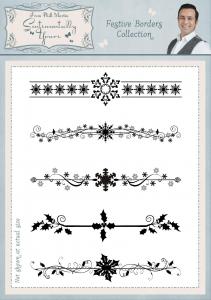Sentimentally Yours Festive Borders Clear Stamp Set