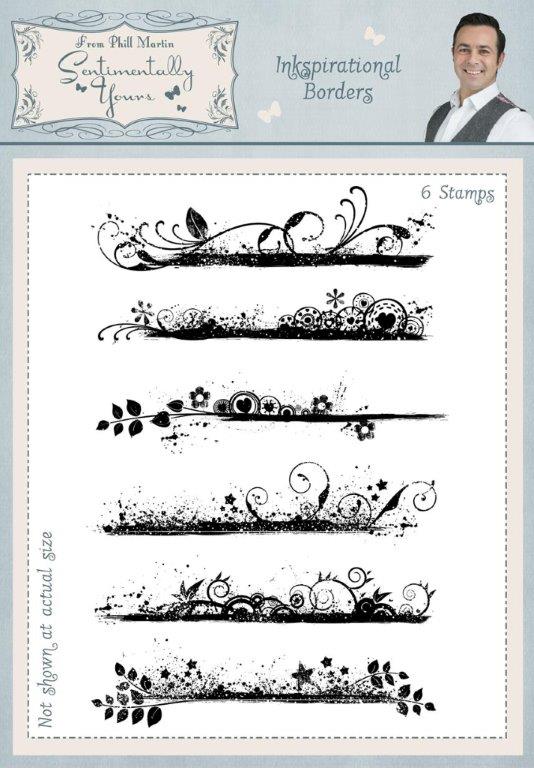 Sentimentally Yours Inkspirational Borders A5 Clear Stamp Set