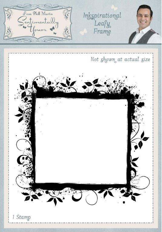 Sentimentally Yours Inkspirational Leafy Frame Pre Cut Stamp