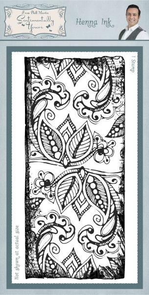 Sentimentally Yours Henna Ink Rubber Stamp
