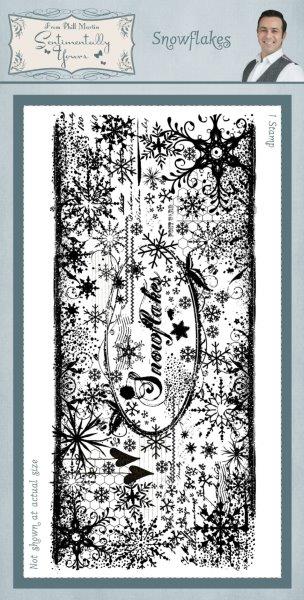 Sentimentally Yours Snowflake Pre Cut Rubber Stamp