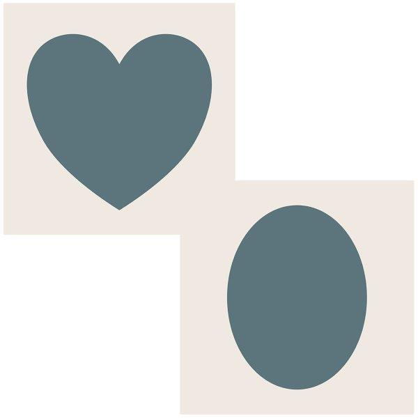 Sentimentally Yours Heart & Oval 6 x 6 Aperture Stencils
