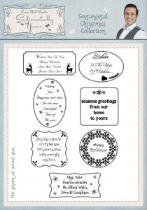 Sentimentally Yours Christmas Collection A5 Clear Stamp Set