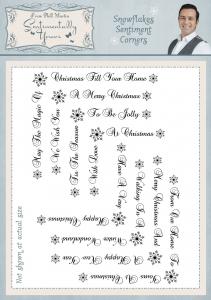 Sentimentally Yours Snowflake Sentiment Corners A5 Stamp Set