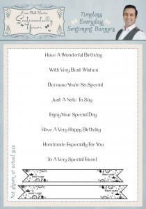 Sentimentally Yours Timeless Everyday Sentiments Banner Clear Stamp Set