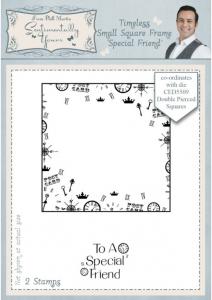 Sentimentally Yours Timeless Small Square Frame Special Friend Pre Cut Stamp Set 2