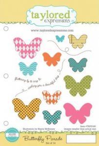 Taylored Expressions Butterfly Parade Stamp