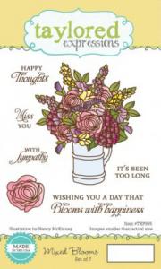 Taylored Expressions Mixed Blooms Petite Stamps
