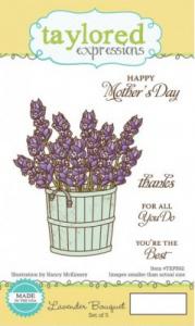 Taylored Expressions Lavender Bouquet Petite Stamps