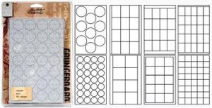 Tim Holtz Idea-ology Grungeboard Shapes Dots 9 sheets