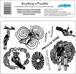 Creative Expressions Umount Anything is Possible A5 Stamp Plate