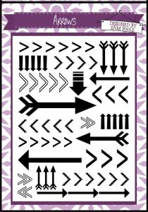 Creative Expressions Umount Arrows A6 Stamp Plate
