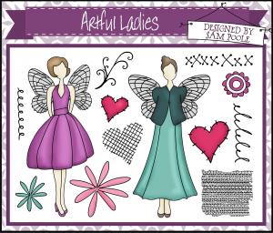 Creative Expressions Umount Artful Ladies A5 Stamp Plate