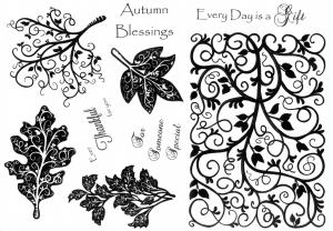Umount Autumn Blessing A5 Stamp Plate