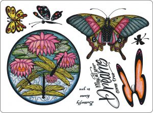 Unmount Butterfly 2 A5 Stamp Plate