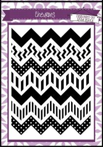 Creative Expressions Umount Chevrons A6 Stamp Plate