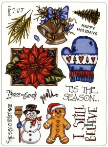 Creative Expressions Christmas Set 2 A4 Stamp Plate