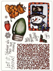 Creative Expressions Christmas Set 3 A4 Stamp Plate