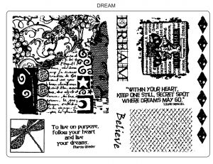 Creative Expressions Umount Dream A5 Stamp Plate