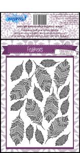 Creative Expressions Umount Feathers A6 Stamp Plate