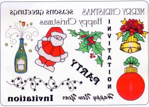 Creative Expressions Umount Festive Fun A5 Stamp Plate (Reverse Images)