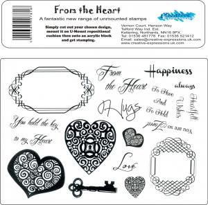 Creative Expressions Umount From The Heart A5 Stamp Plate