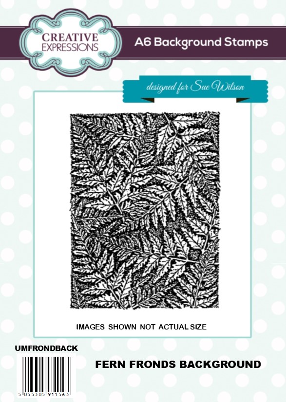 Creative Expressions Umount A6 Fern Frond Background Stamp