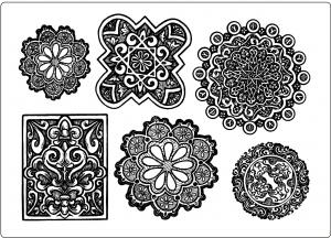 Creative Expressions Umount Lacy Medallion A5 Stamp Plate