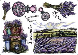Creative Expressions Umount Lavender A5 Stamp Plate