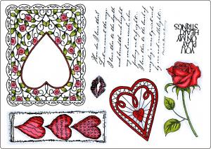 Creative Expressions Umount Love Is In The Air A5 Stamp Plate