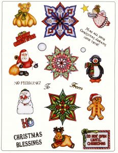 Creative Expressions Christmas Medallion Set 1 A4 Stamp Plate