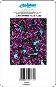 Creative Expressions Umount Rose Background A6 Stamp Plate