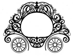 Creative Expressions Your Carriage Awaits Pre Cut Stamp