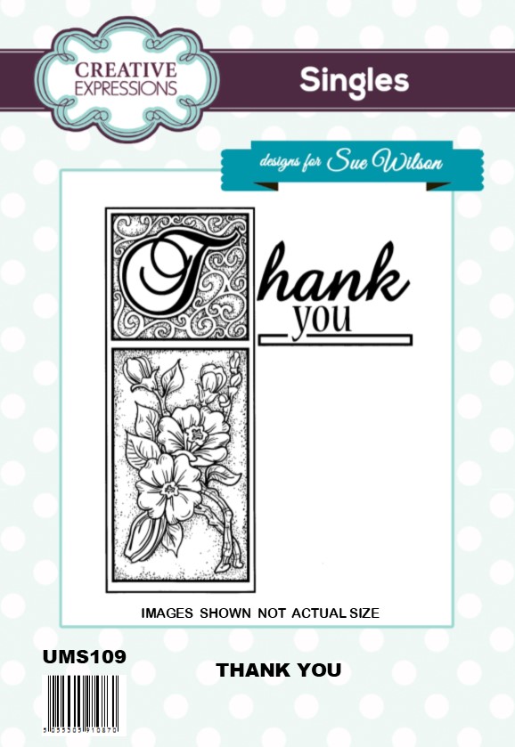 Creative Expressions Thank You Pre Cut Stamp