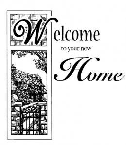 Creative Expressions Welcome Home Pre Cut Stamp