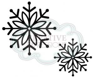 Bold Snowflake Set 2 Pre Cut Stamps