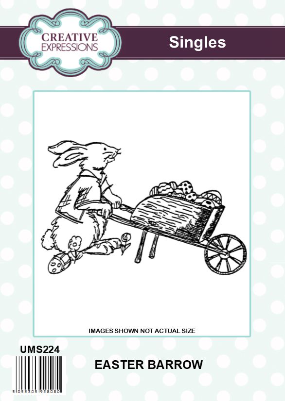 Creative Expressions Easter Barrow Pre Cut Stamp
