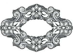 Creative Expressions Posy Lace Precut Stamp