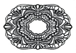 Creative Expressions Layered Lace Precut Stamp
