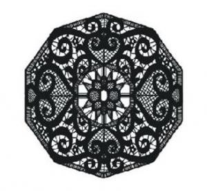 Creative Expressions Baroque Lace Precut Stamp