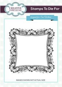 Creative Expressions Regal Blossom Outer Frame Pre Cut Stamp