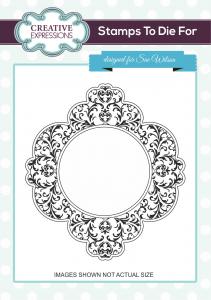 Creative Expressions Damask Delight Pre Cut Stamp