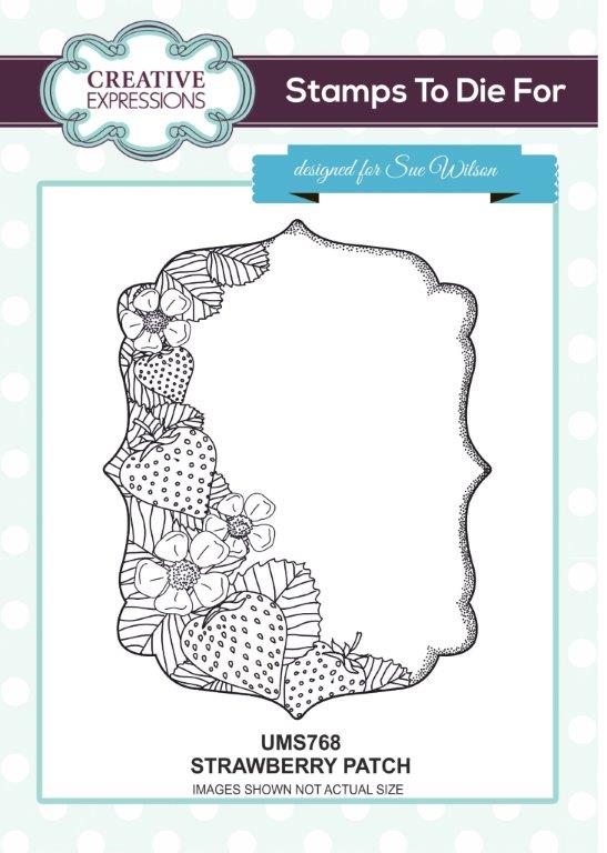 Creative Expressions Strawberry Patch Pre Cut Stamp